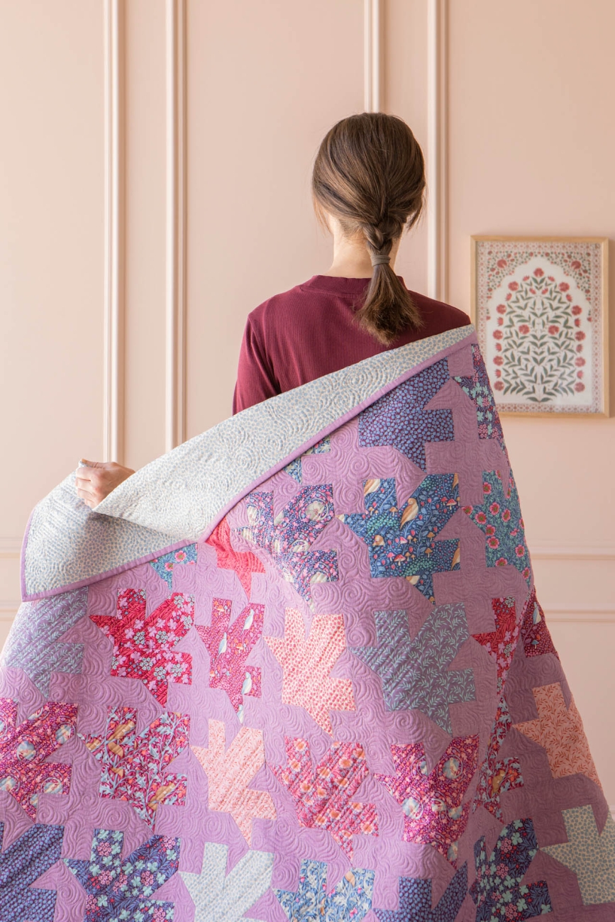 Tilda Patchwork Stoff Baumwolle - Hibernation - Eucalyptus-Hibiscus